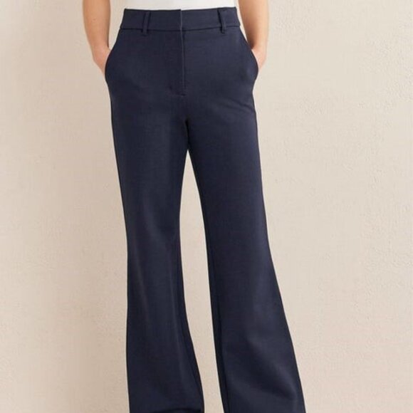 NWT Boden Hampshire Flared Pants Navy - Picture 2 of 4